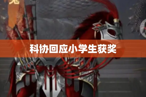 科协回应小学生获奖