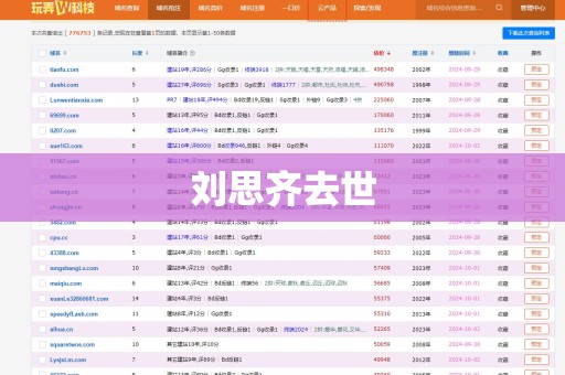 刘思齐去世