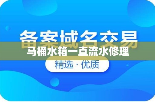 马桶水箱一直流水修理