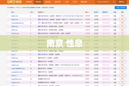 南京 性息
