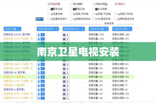 南京卫星电视安装