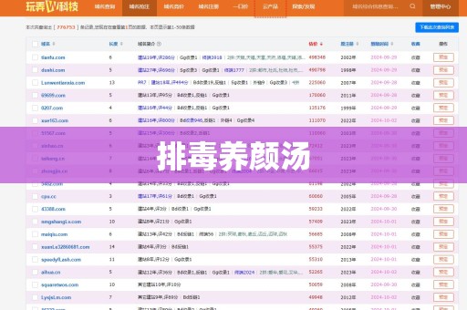 排毒养颜汤