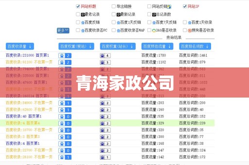 青海家政公司