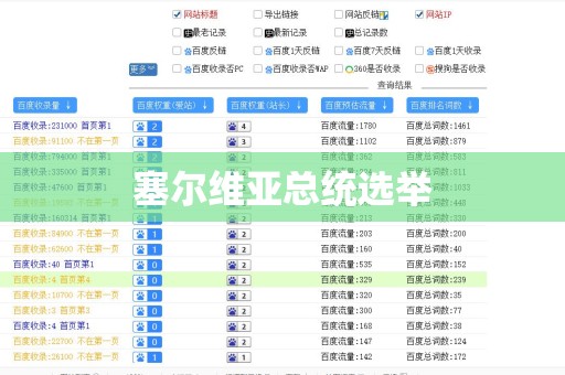 塞尔维亚总统选举