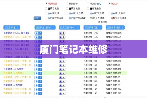 厦门笔记本维修
