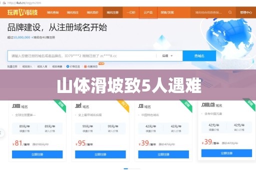 山体滑坡致5人遇难